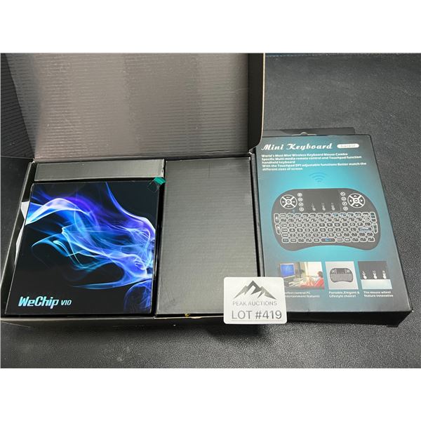 Lot of 1 Android TV Box w/ Mini Keyboard