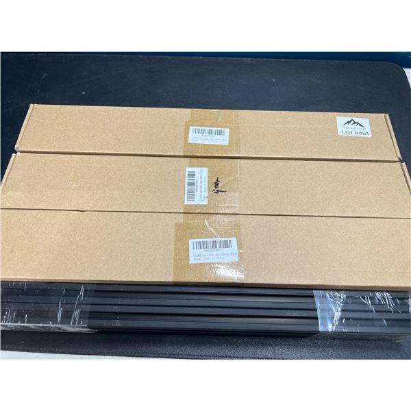 Lot of 3 400mm Standard Linear Rails for CNC or 3D Printers