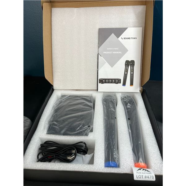 Lot of 1 Sound Town Wireless Microphone Karaoke Mixer System - SWM16-MAX