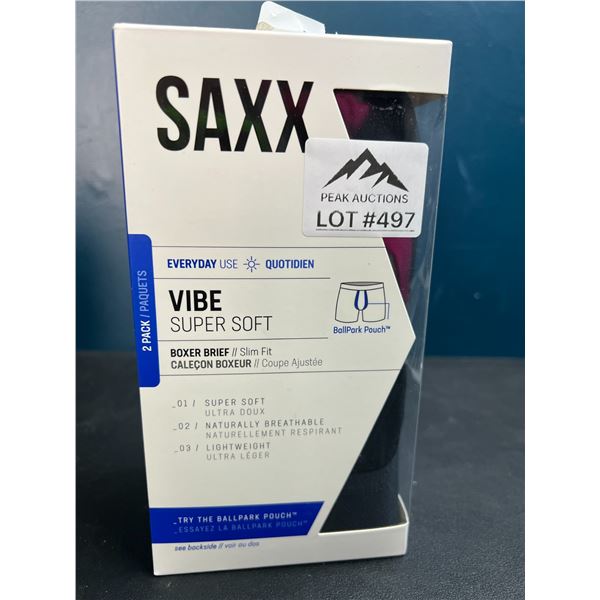 Lot of SAXX Vibe Super Soft Boxer Briefs - 2 pack - Size XL