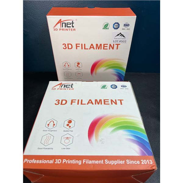 Lot of 2 Boxes of PLA Filament for 3D Printers - White
