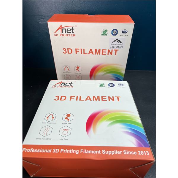 Lot of 2 Boxes of PLA Filament for 3D Printers - Black