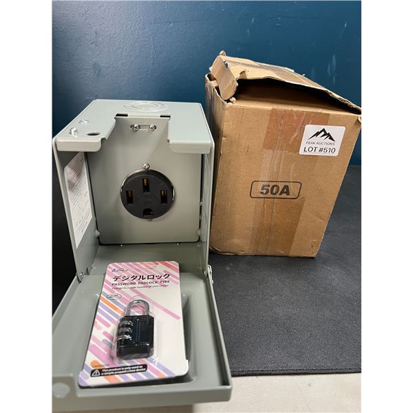 Lot of 1 50A Power Outlet