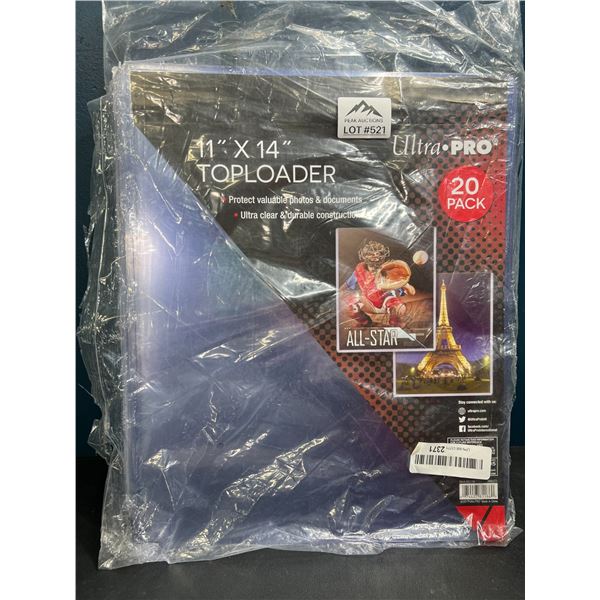 Lot of UltraPro 11x14" Toploaders for Protecting Phots & Documents (20pack)