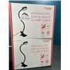 Image 1 : Lot of 2 Hoogalite Day & Night Blue Blocking Clamp Lights
