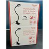 Image 1 : Lot of 2 Hoogalite Day & Night Blue Blocking Clamp Lights