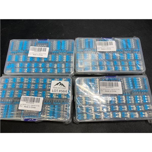 Lot of 4 Multi-Packs of Wire Lever Locks for Joining Wire