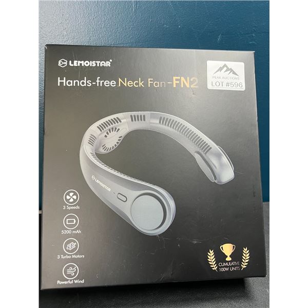 Lot of 1 Hands-Free Rechargeable Neck Fan