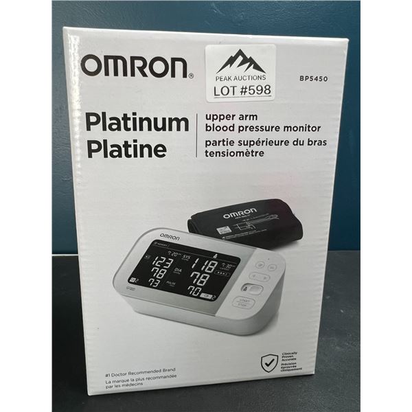 Lot of 1 OMRON Platinum Upper-Arm Blood Pressure Monitor
