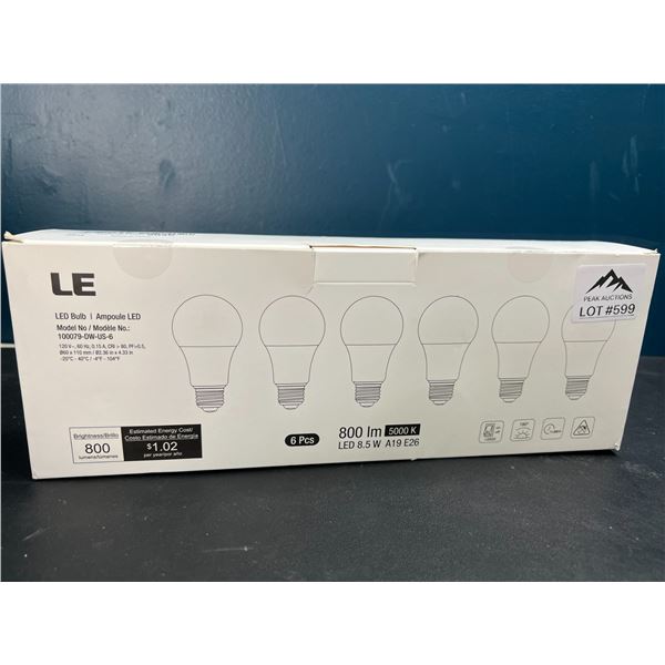 Lot of 1 6pack LED LE Bulbs