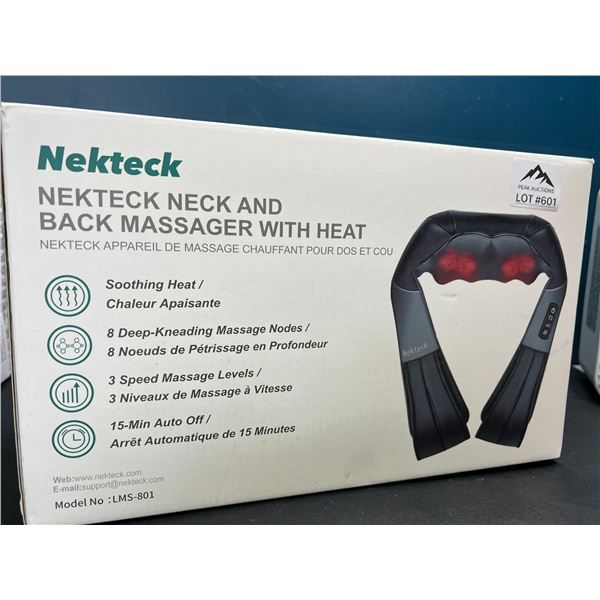 Lot of 1 Nekteck Neck & Back Massager With Heat