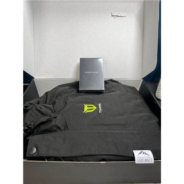 Lot of 1 Tidwe Heated Jacket for Men/Women - Size Medium - With Powerbank