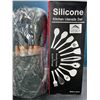 Image 1 : Lot of 1 Silicone Kitchen Utensils Set w/ Holder - Grey