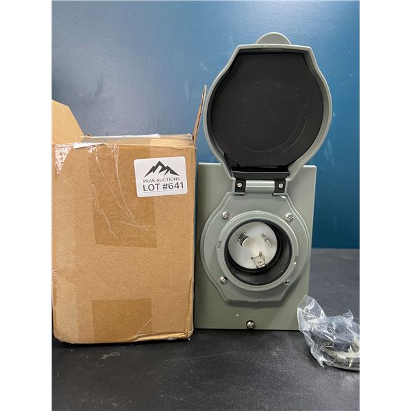 Lot of 1 30A Power Inlet Box