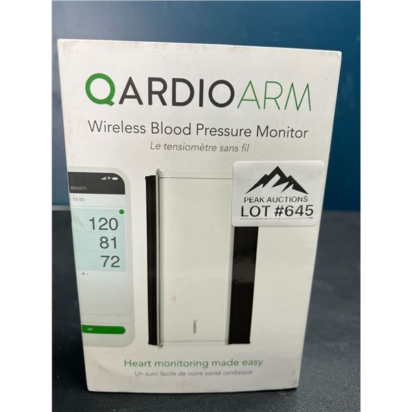 Lot of 1 Q Ardio Arm Wireless Blood Pressure Monitor