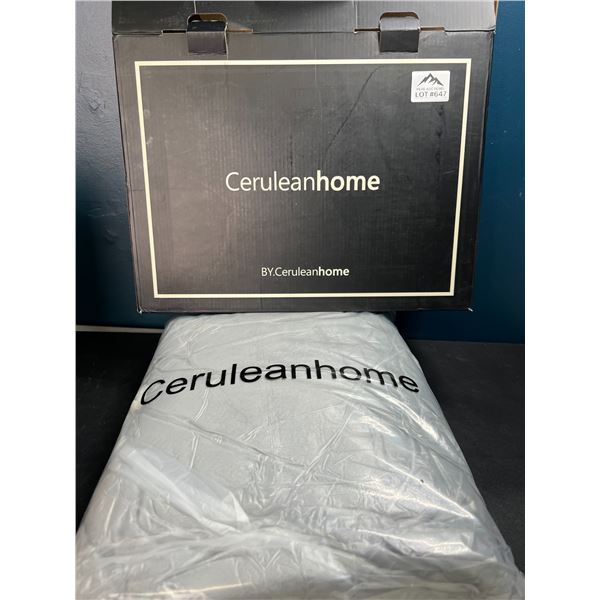 Lot of 1 Full Size Velvet Duvet Cover - Grey