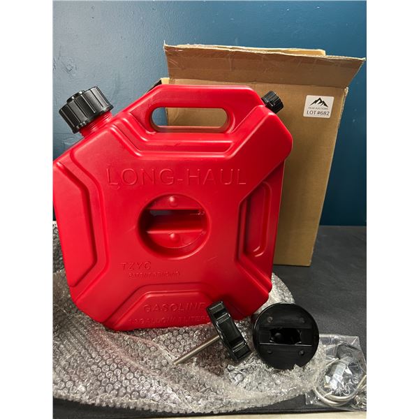 Lot of 1 Gasoline Jerry Can - 1.3 Gallon/5 Liter Capacity - Red