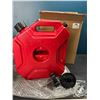 Image 1 : Lot of 1 Gasoline Jerry Can - 1.3 Gallon/5 Liter Capacity - Red