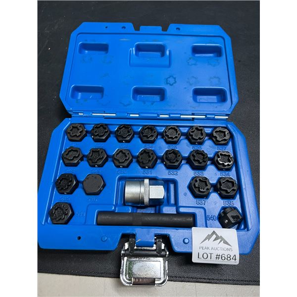 Lot of 1 Wheel Lock Tool Kit