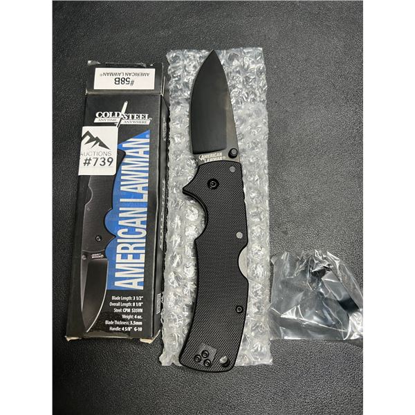 Lot of 1 Cold Steel American Lawman Knife