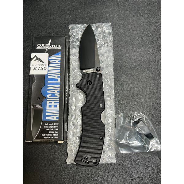 Lot of 1 Cold Steel American Lawman Knife