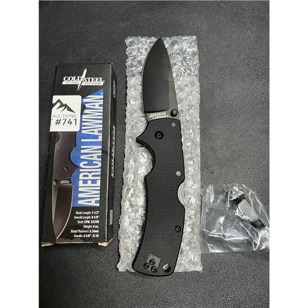 Lot of 1 Cold Steel American Lawman Knife