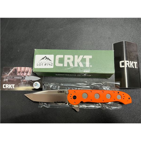 Lot of 1 CKRT M16-14ZER Tanto Folding Knife w/ Tripl Point Serrations