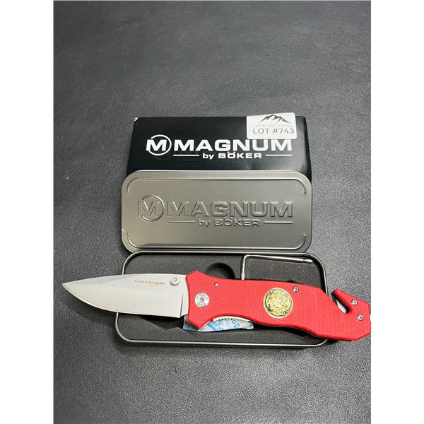 Lot of 1 Boker Magnum Fire Brigade Pocket Knife