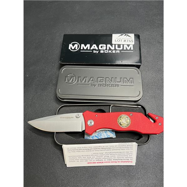 Lot of 1 Boker Magnum Fire Brigade Pocket Knife