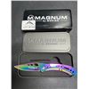 Image 1 : Lot of 1 Boker Magnum Rainbow Chrome Pocket Knife