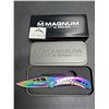 Image 1 : Lot of 1 Boker Magnum Rainbow Chrome Pocket Knife