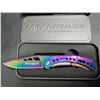Image 2 : Lot of 1 Boker Magnum Rainbow Chrome Pocket Knife