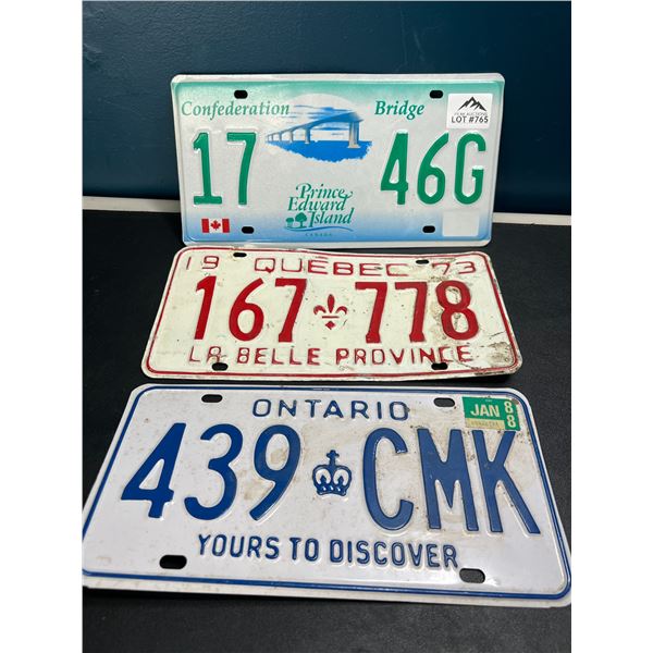 Lot of Assorted License Plates (*Used)