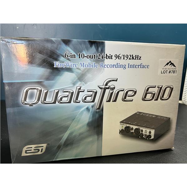 Lot of 1 Quadfire 610 Mobile Recording Interface (*Used)