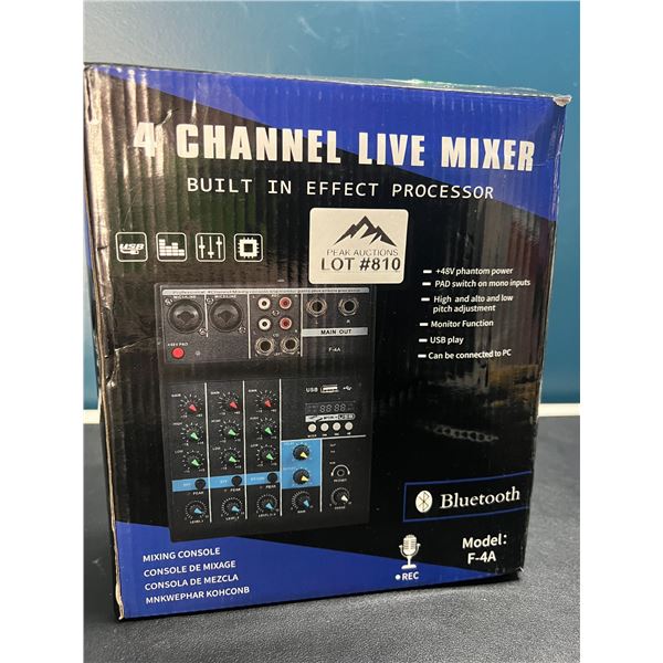 Lot of 1 4-Channel Live Mixer Audio Board
