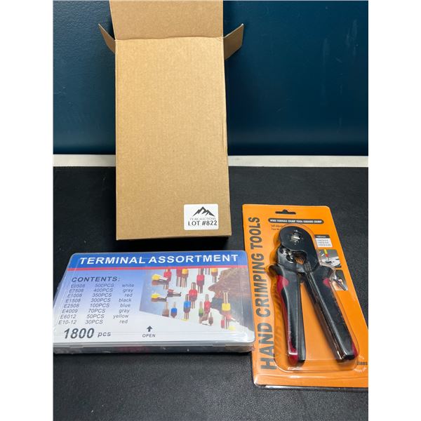 Lot of 1 Hand Crimping Tool Set