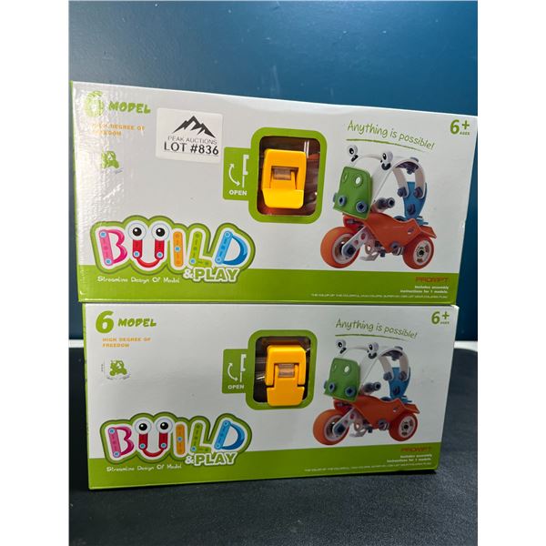 Lot of 2 Build & Play Stem Building Toy Sets