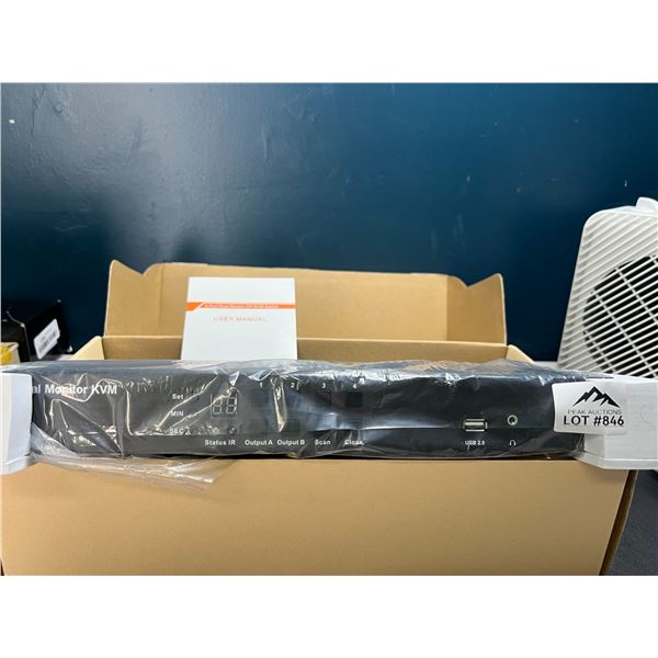 Lot of 1 4-Port Dual Monitor DP KVM Switch