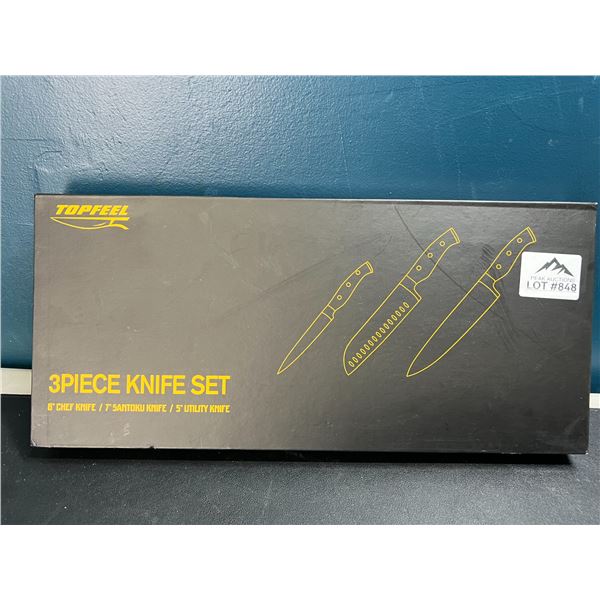 Lot of 1 3Piece Kitchen Knife Set