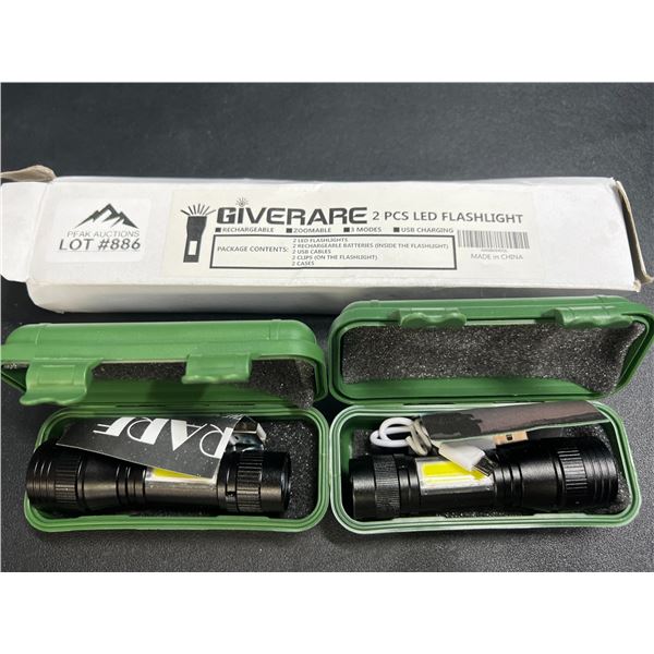 Lot of 2 LED Flashlights