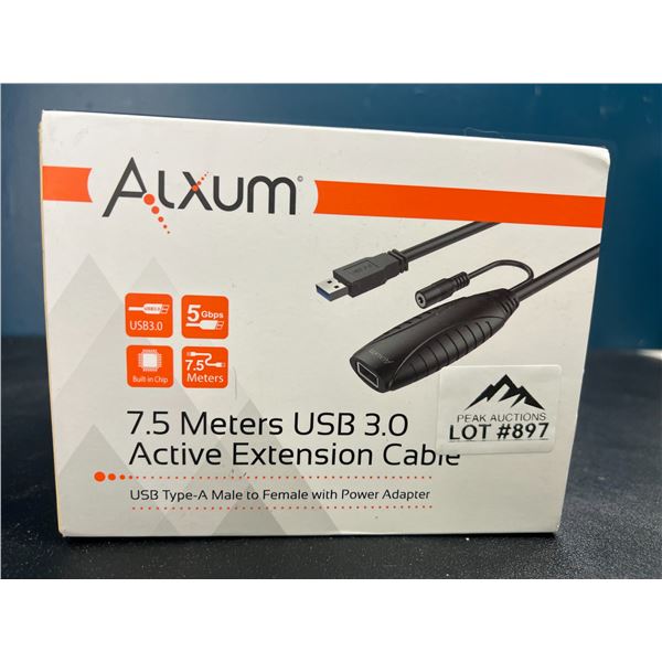 Lot of 1 7.5 meter USB 3.0 Active Extension Cable