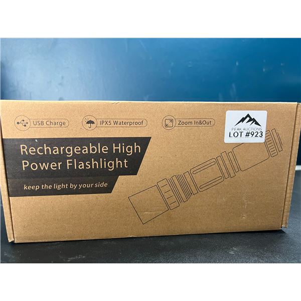 Lot of 1 Rechargeable High Power Heavy-Duty LED Tactical Flashlight (10inch)