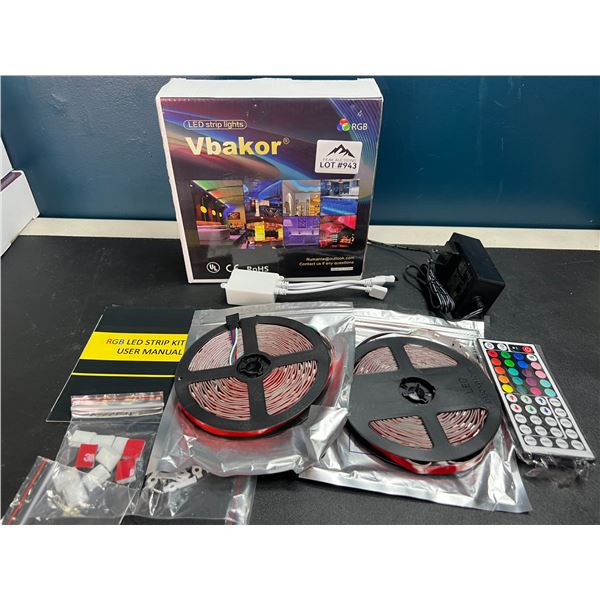 Lot of 1 LED Strip Light Kit w/ Remote Control - 32FT Length
