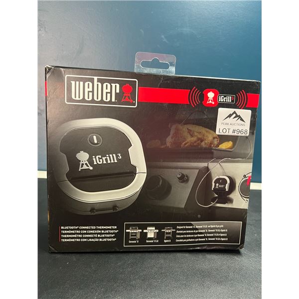 Lot of 1 Weber iGrill 3 Bluetooth Smart Thermometer