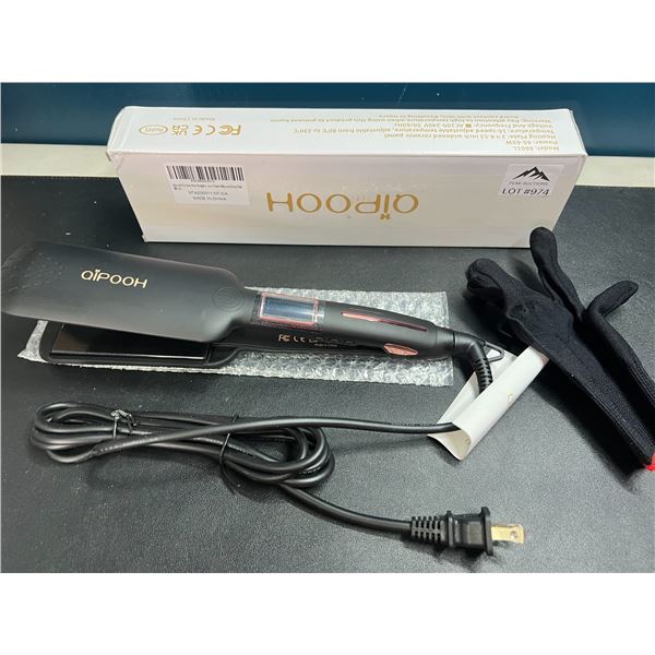 Lot of 1 Flat Iron/Hair Straightener w/ Heat Proof Glove