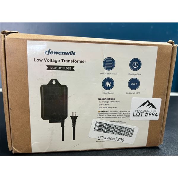 Lot of 1 Low Voltage Transformer
