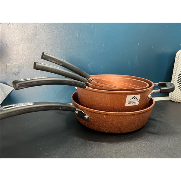 Lot of "The Rock" Heritage Cookeware Set - Non-Stick - 5 PC Set