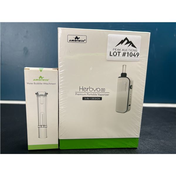 Lot of 1 Herbva 3-IN-1 Dry Herb Vaporizer - Includes Water Bubbler