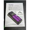 Image 2 : Lot of 1 EFEST Lush Q2 Charger - Includes 2 New Batteries
