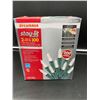 Image 1 : Sylvania Stay-Lit 2 Sets of 100 LED Mini Lights-Pure White (2 x 33ft)